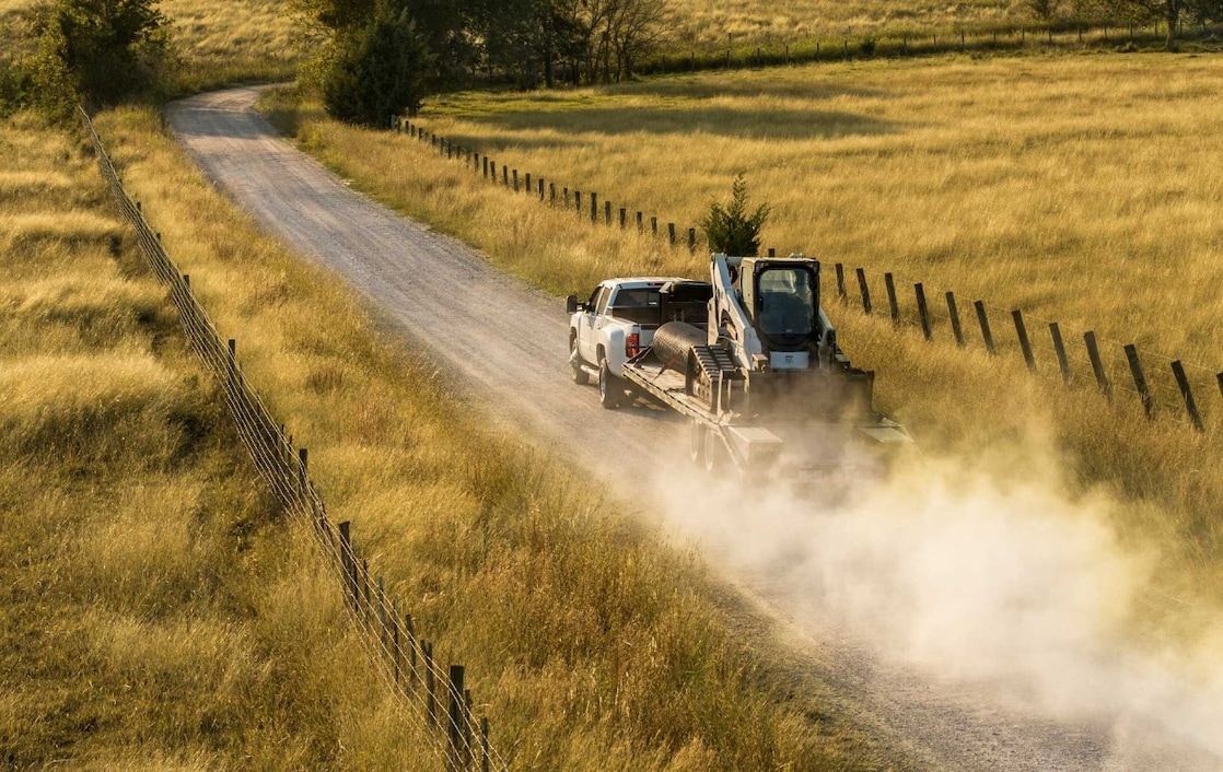 Truck in rural road