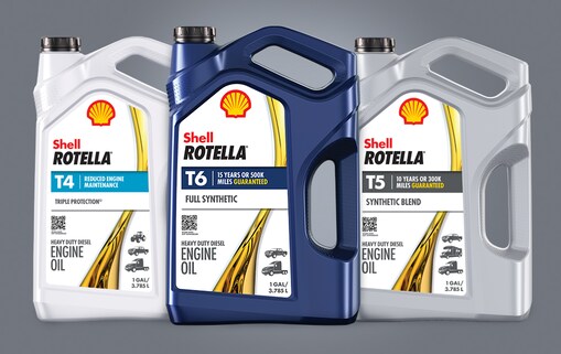 Rotella oil bottles