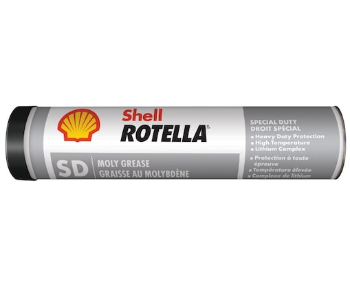 What grease is best for construction and off-road heavy equipment? Rotella severe duty (SD) grease is formulated for extreme operating conditions including water, high tems and corrosion.
