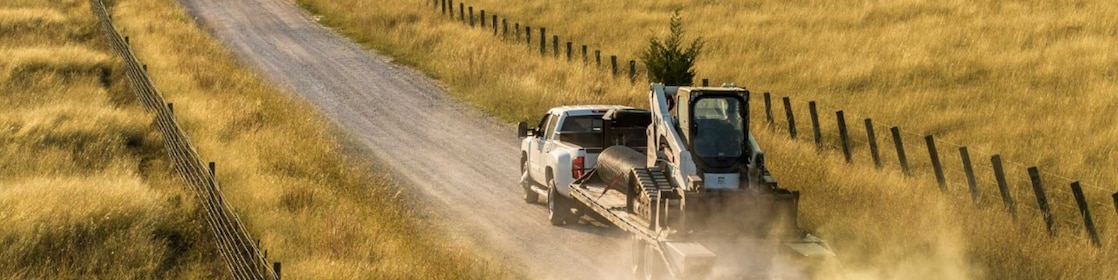 Truck in rural road