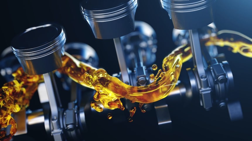 Oil moving through pistons/engine graphic