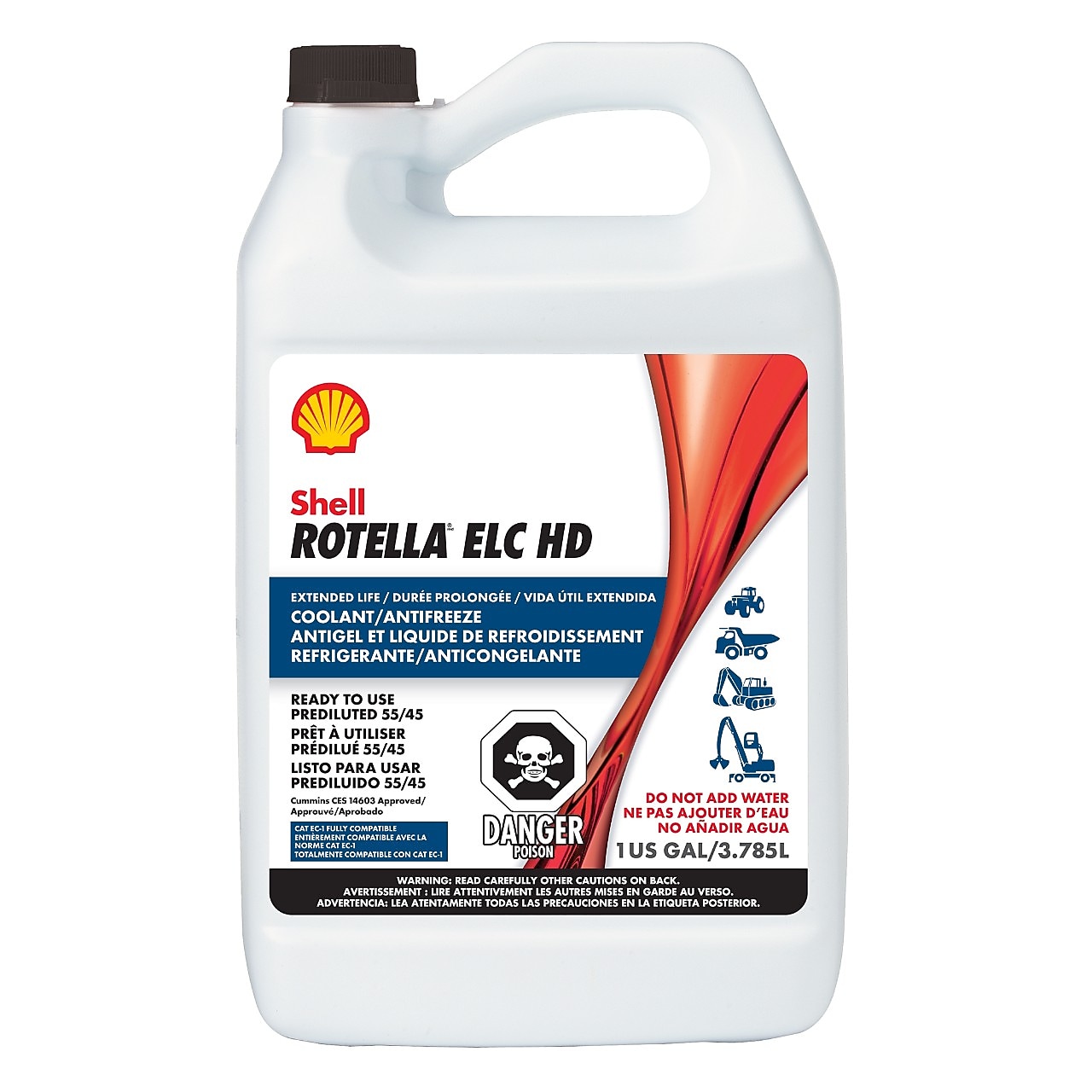 Rotella ELC HD coolant is known for long service life, protection, and optimal thermal performance. It's suitbable for a wide-range of engine types.