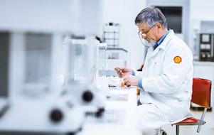 scientist performing experiment