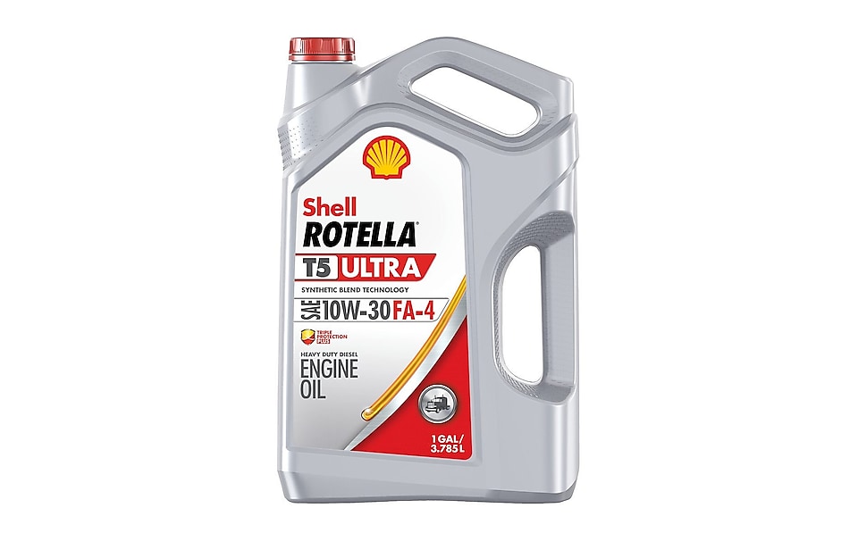 Shell Rotella T - 550045348 Aceite de motor diesel de mezcla sintética  15W-40 (1 galón, paquete individual)