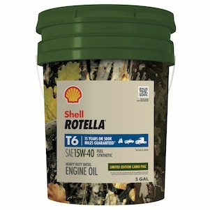 Learn how to get the Rotella Camo Pail T6 15W-40. Not only do you get a gold-standard diesel oil, but the bucket will look great in the back of your truck or garage.