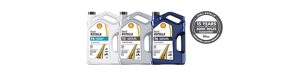 Shell Rotella Warranty products heavy duty diesel engine oil