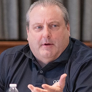  Doug Morris is one of the Shell Rotella® SuperRigs judges. Trucks are judged on appearance, design, and functionality.